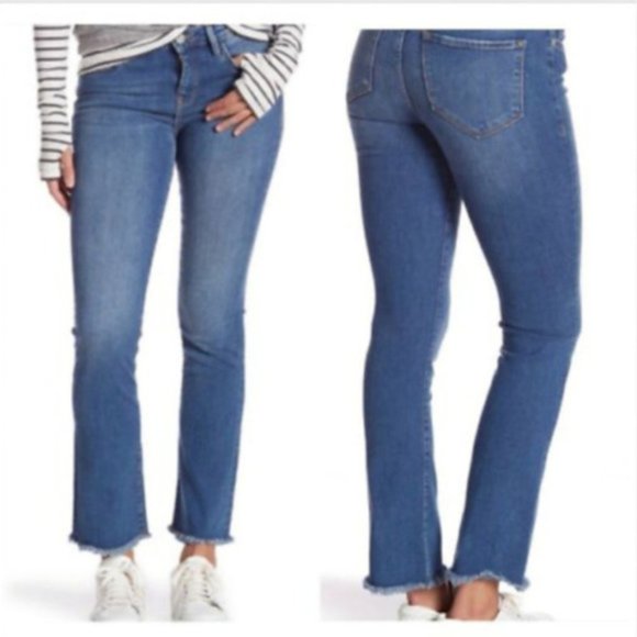 Free People Denim - Free People Cropped Raw Hem Skinny Jeans NWT
